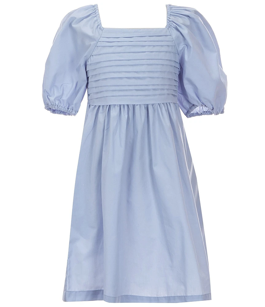 Copper Key Big Girls Margo Pleated Puff Sleeve Dress