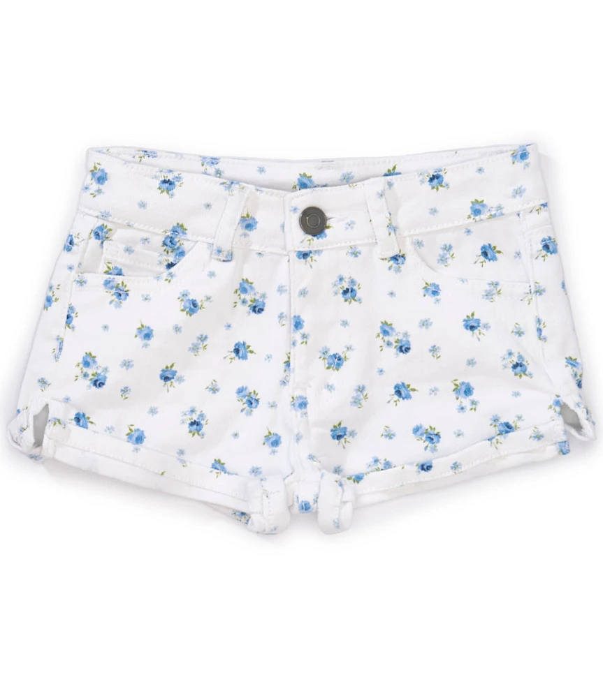 Copper Key Big Girls Floral Printed Cuffed Shorts