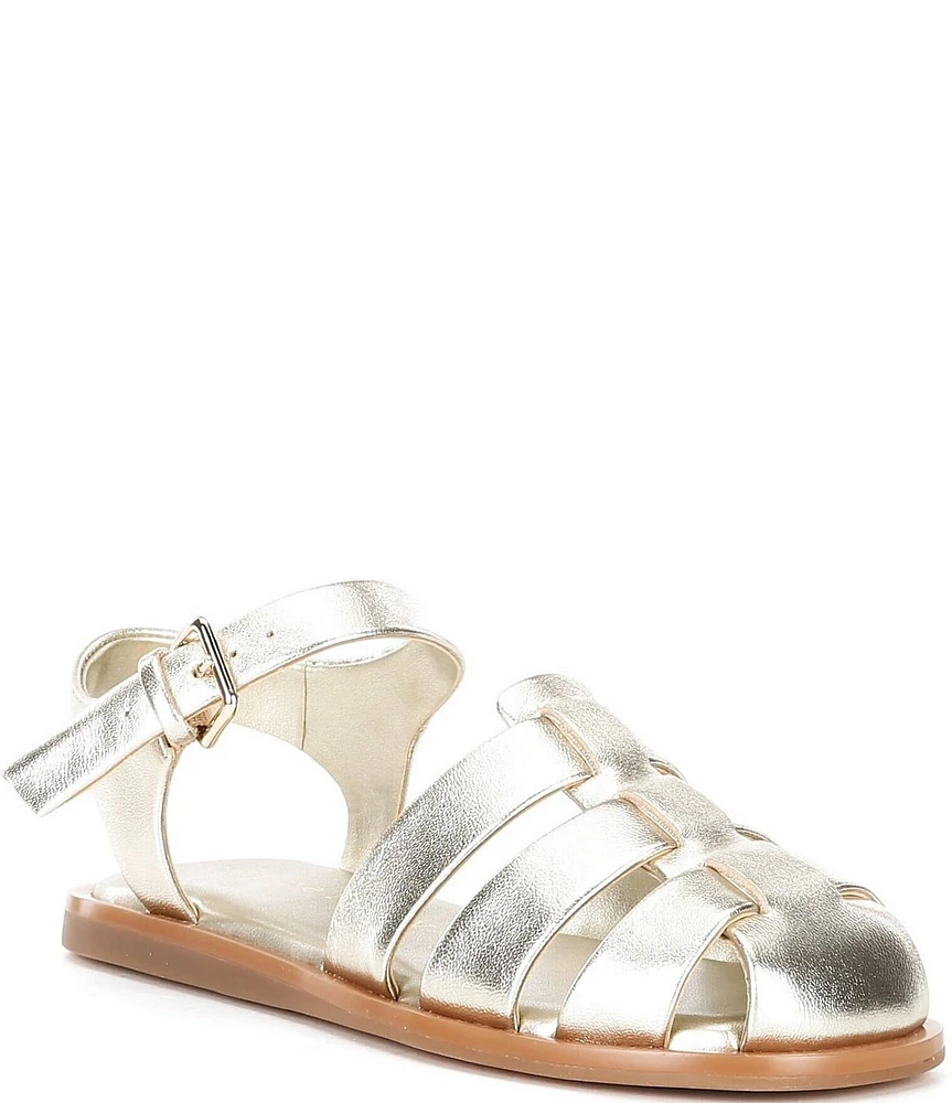 Copper Key Girls' Briella Leather Fisherman Sandals (Toddler)