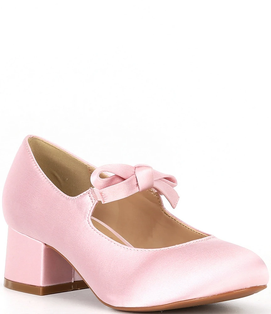 Copper Key Girls' Starlet Satin Bow Detail Dress Heels (Toddler)