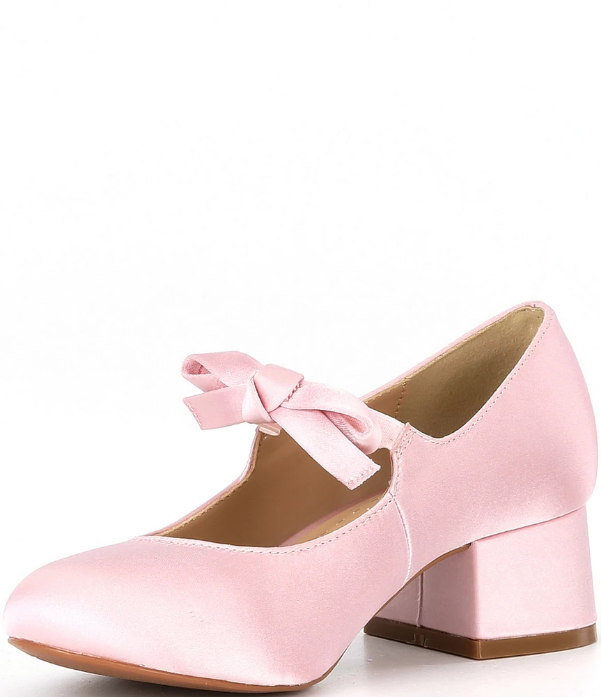 Copper Key Girls' Starlet Satin Bow Detail Dress Heels (Toddler)