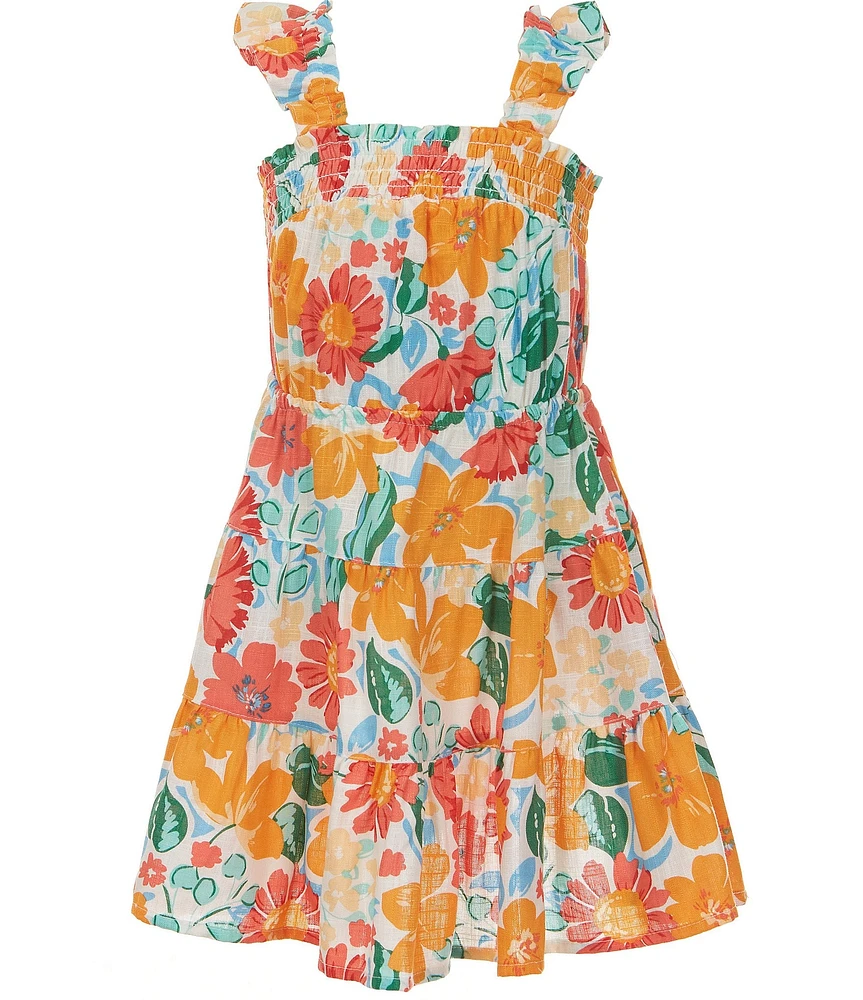 Copper Key Little Girls Floral Printed Dress