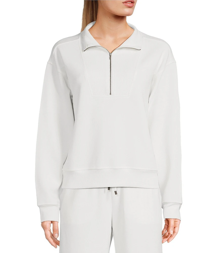 Copper Key Knit Quarter Zip Coordinating Pullover