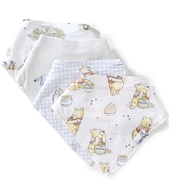 Copper Pearl x Disney Baby Hundred Acre Woods 4-PIece Bib Set