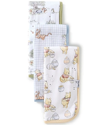 Copper Pearl x Disney Baby Hundred Acre Woods Oversized Burp Cloths 3-Pack
