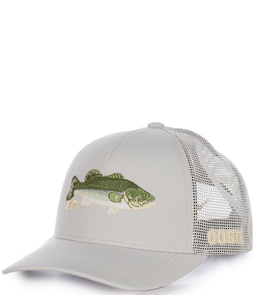Costa Bass Stitched Trucker Hat