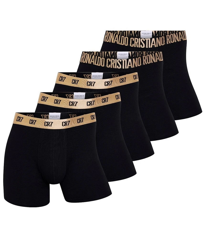 CR7 Cotton Blend 5.5#double; Inseam Boxer Briefs 5-Pack