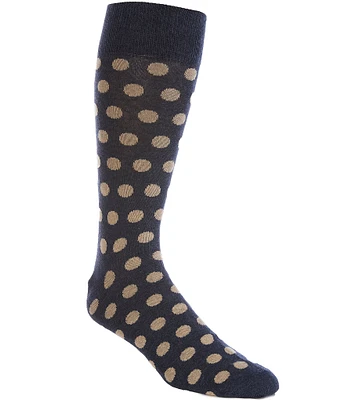 Cremieux Big & Tall Dotted Crew Dress Socks