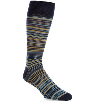 Cremieux Big & Tall Striped Crew Dress Socks