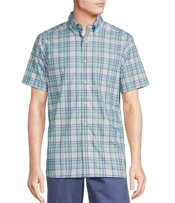 Cremieux Blue Label Brrr°® Royal Twill Pastel Plaid Short Sleeve Woven Shirt