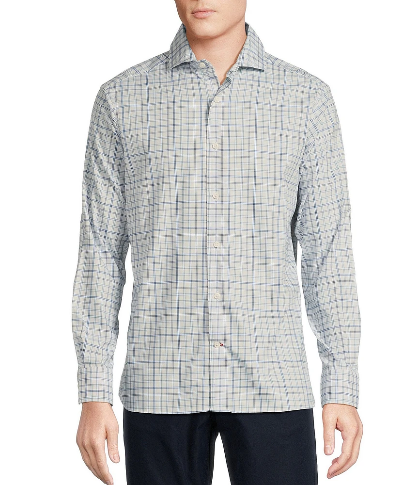 Cremieux Blue Label Brrr° Windowpane Long Sleeve Woven Shirt