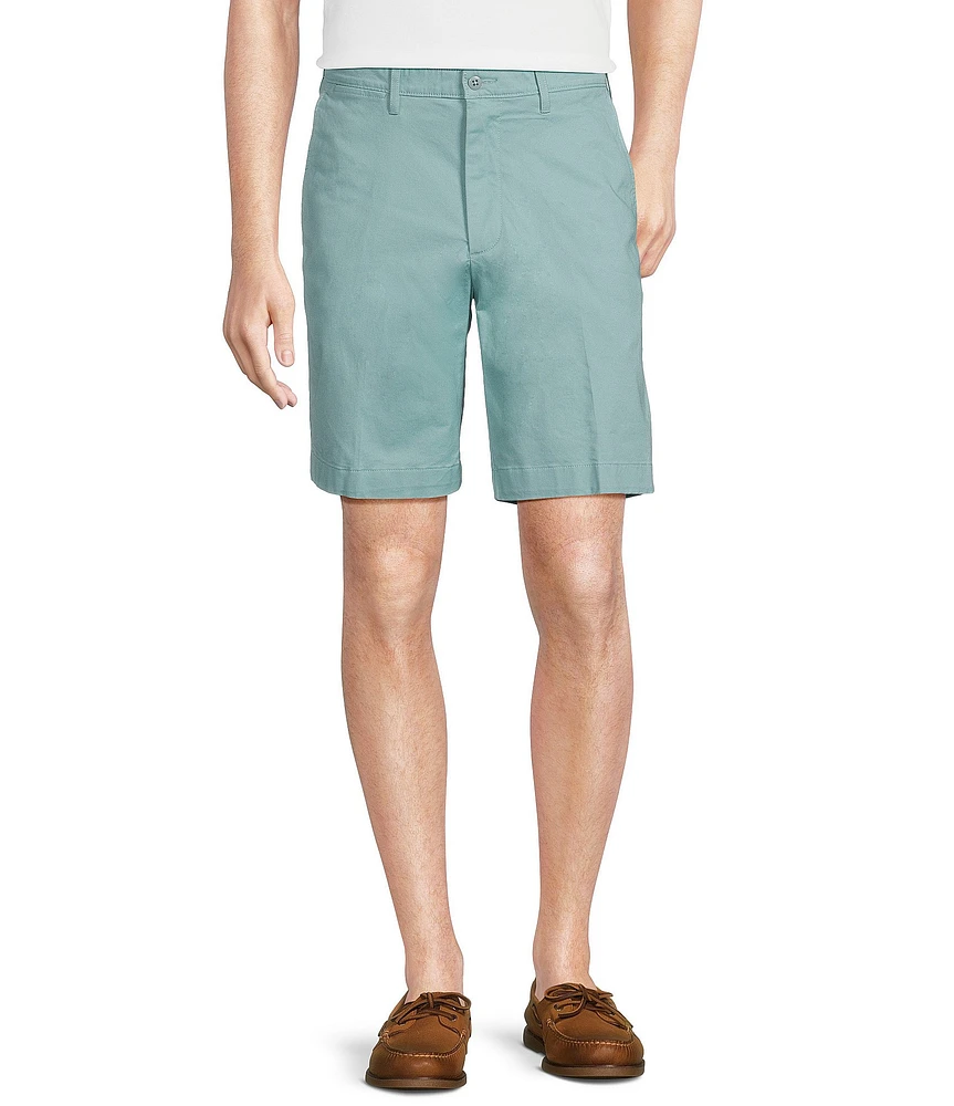 Cremieux Blue Label Madison Relaxed Fit Flat Front Comfort Stretch 9#double; Inseam Shorts