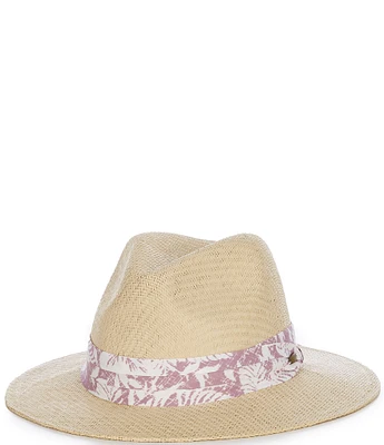 Cremieux Blue Label Safari Collection Panama Hat with Tropical Band