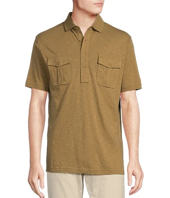 Cremieux Blue Label Cape Town Collection Solid Short Sleeve Polo Shirt
