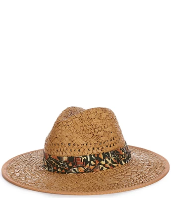 Cremieux Blue Label Safari Collection Woven Toyo Safari Hat with Band