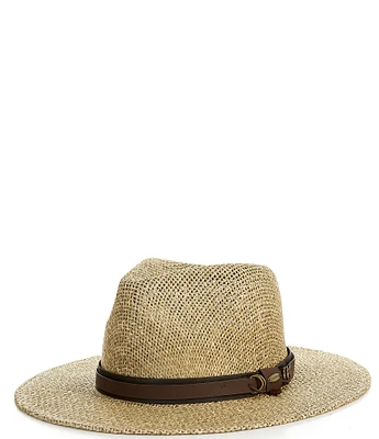 Cremieux Blue Label Safari Collection Woven Western Hat with Chin Strap