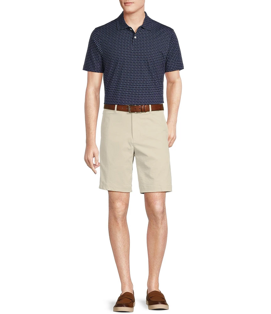 Cremieux Blue Label Slim Fit Stretch Geo Print Polo Shirt