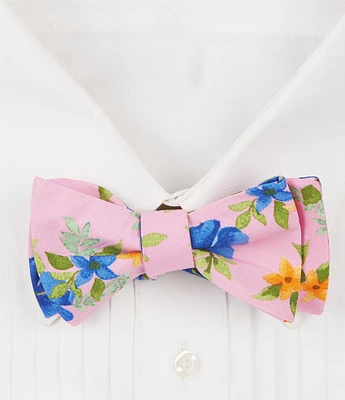 Cremieux Bright Floral Print Bow Tie