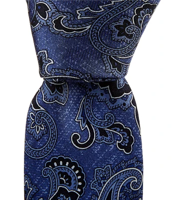 Cremieux Brushed Paisley 3#double; Silk Tie
