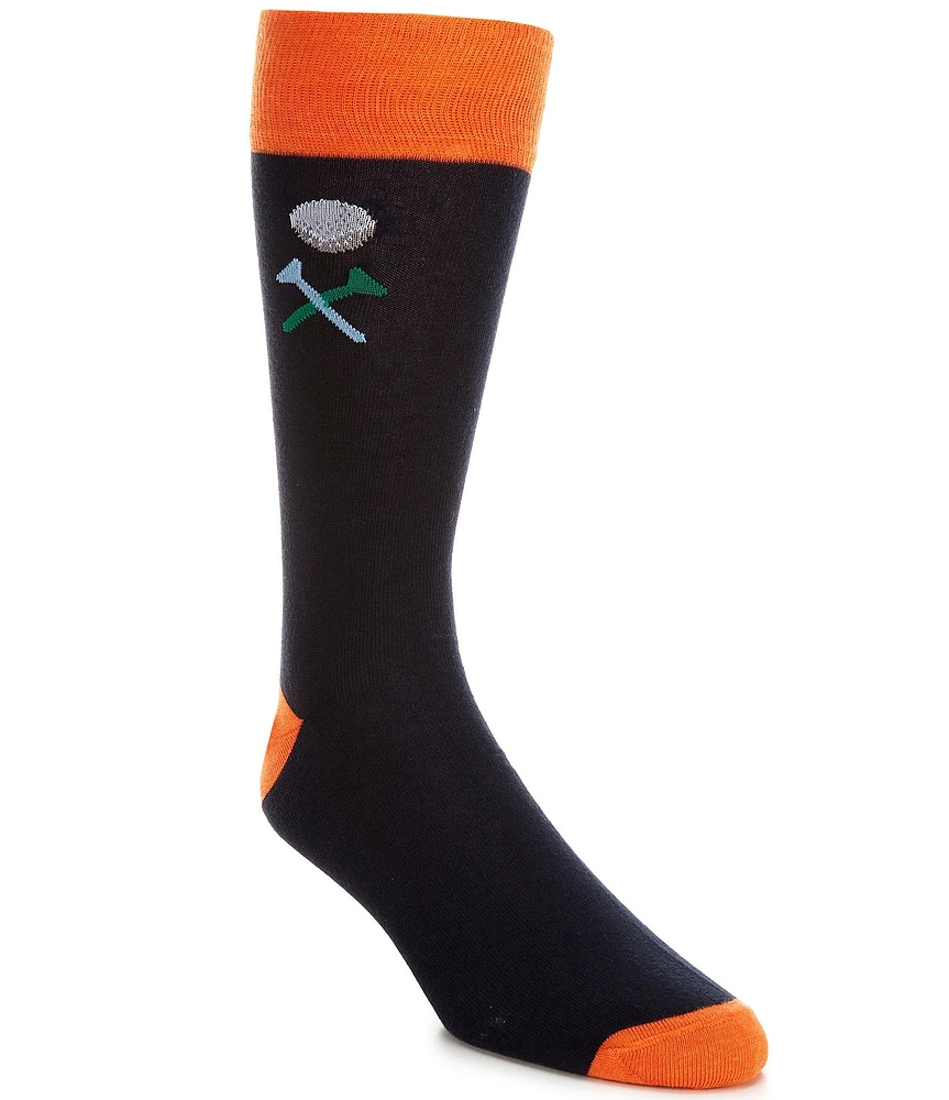 Cremieux Golf Ball And Tee Crew Dress Socks