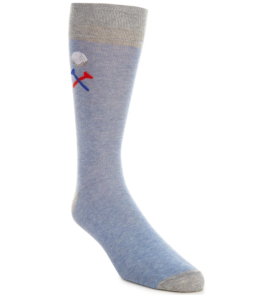 Cremieux Golf Ball And Tee Crew Dress Socks