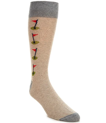 Cremieux Golf Flag Crew Dress Socks