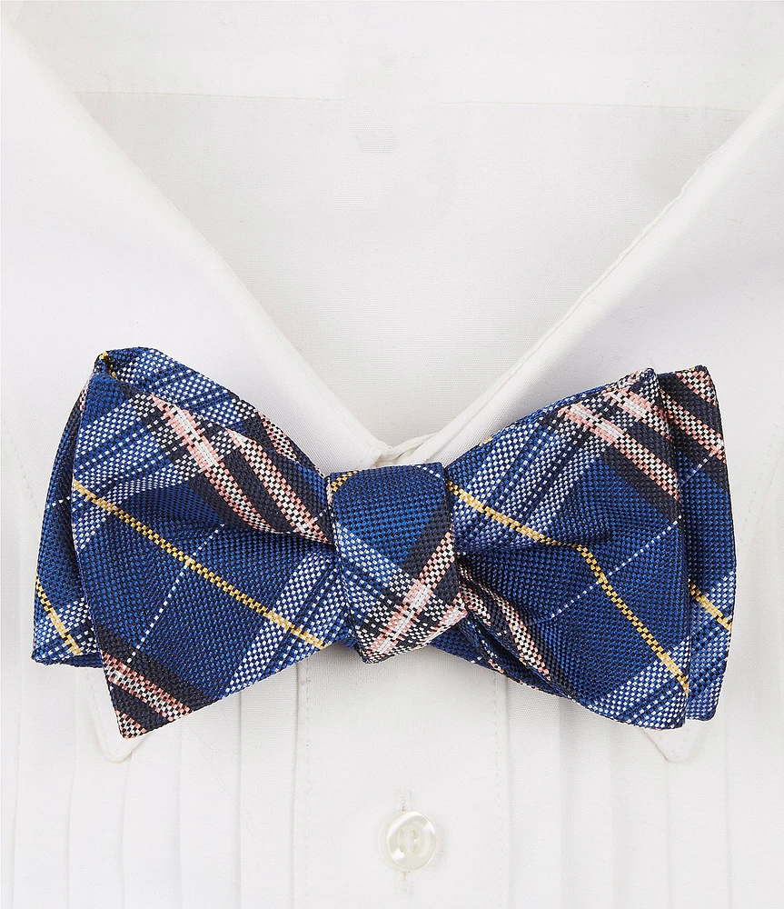 Cremieux Jam Plaid Silk Bow Tie