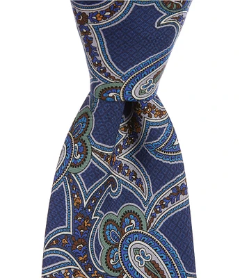 Cremieux James Paisley Print 3 3/8#double; Woven Silk Tie