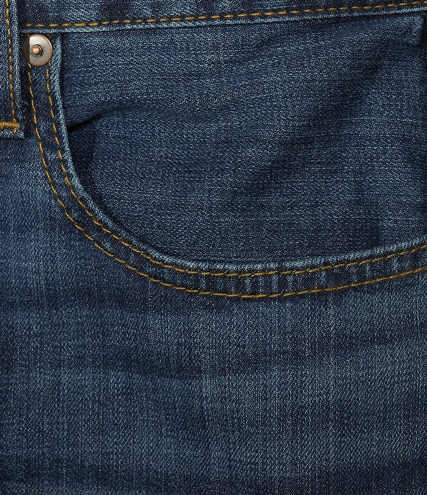 Cremieux Premium Denim Straight Fit Med Wash Stretch Jeans