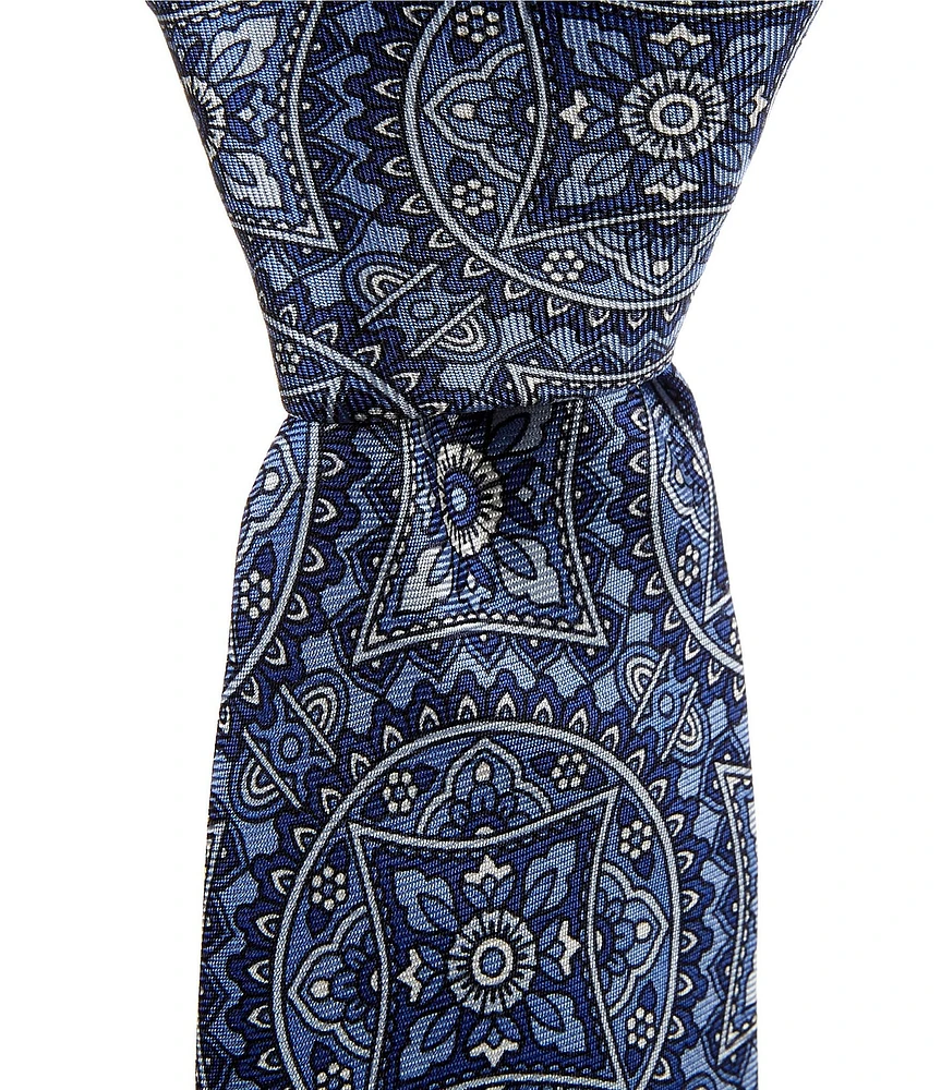 Cremieux Jumbo Medallion 3#double; Silk Tie