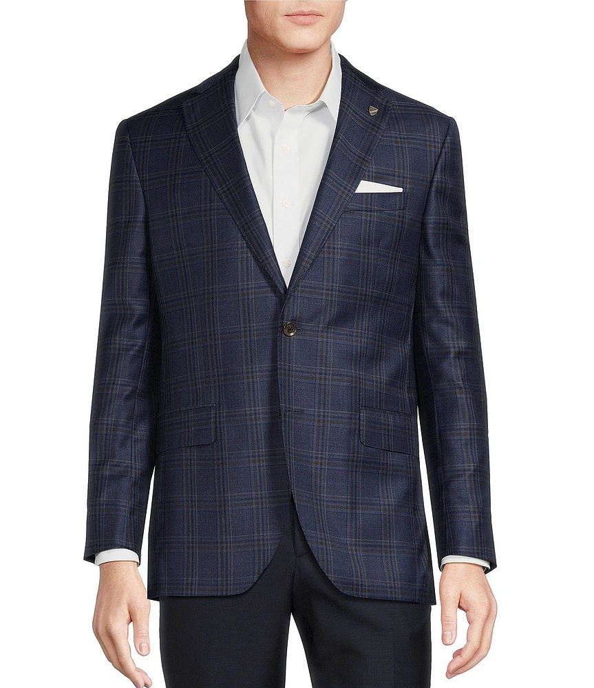 Cremieux Modern Fit Multi-Plaid Pattern Sport Coat