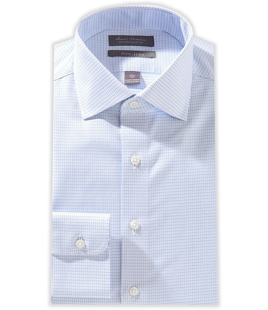 Cremieux Slim Fit Spread Collar Diamond Print Dress Shirt