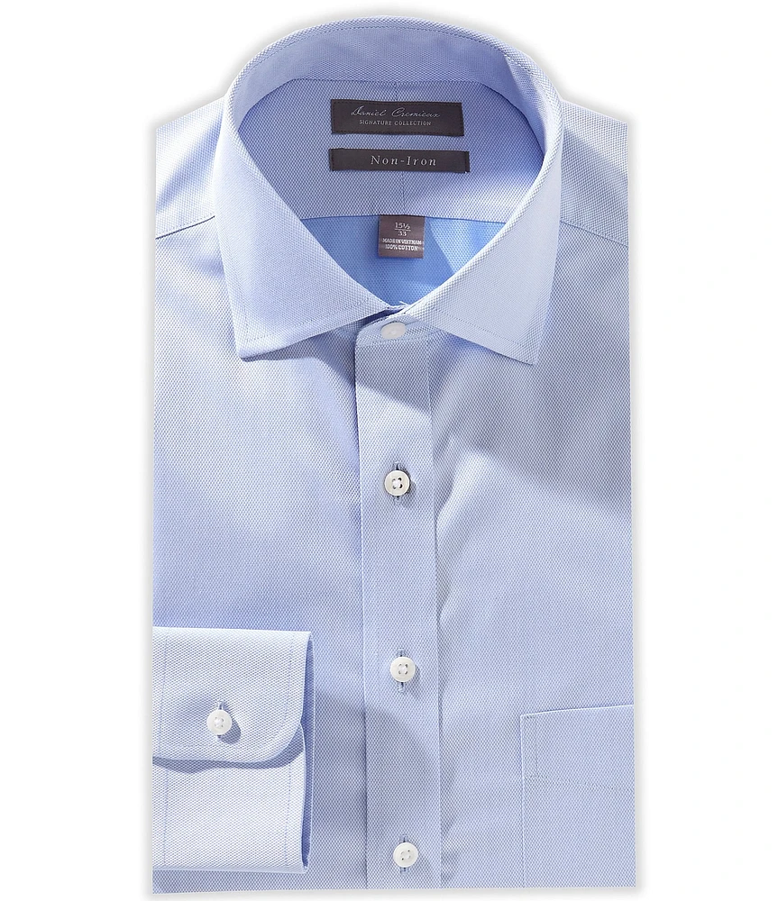 Cremieux Slim Fit Spread Collar Mirco Dobby Dress Shirt