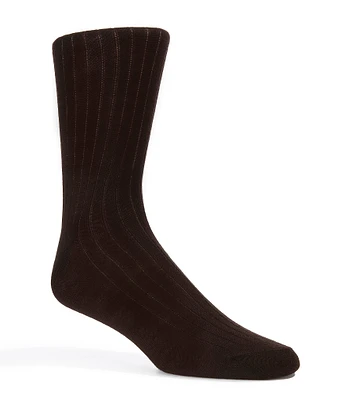 Cremieux Wool Blend Flat Knit Crew Dress Socks