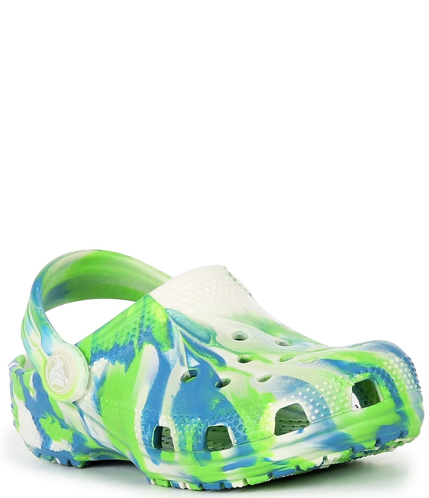 Crocs Boys' Classic Glow-In-The-Dark Marbled Clogs (Infant)