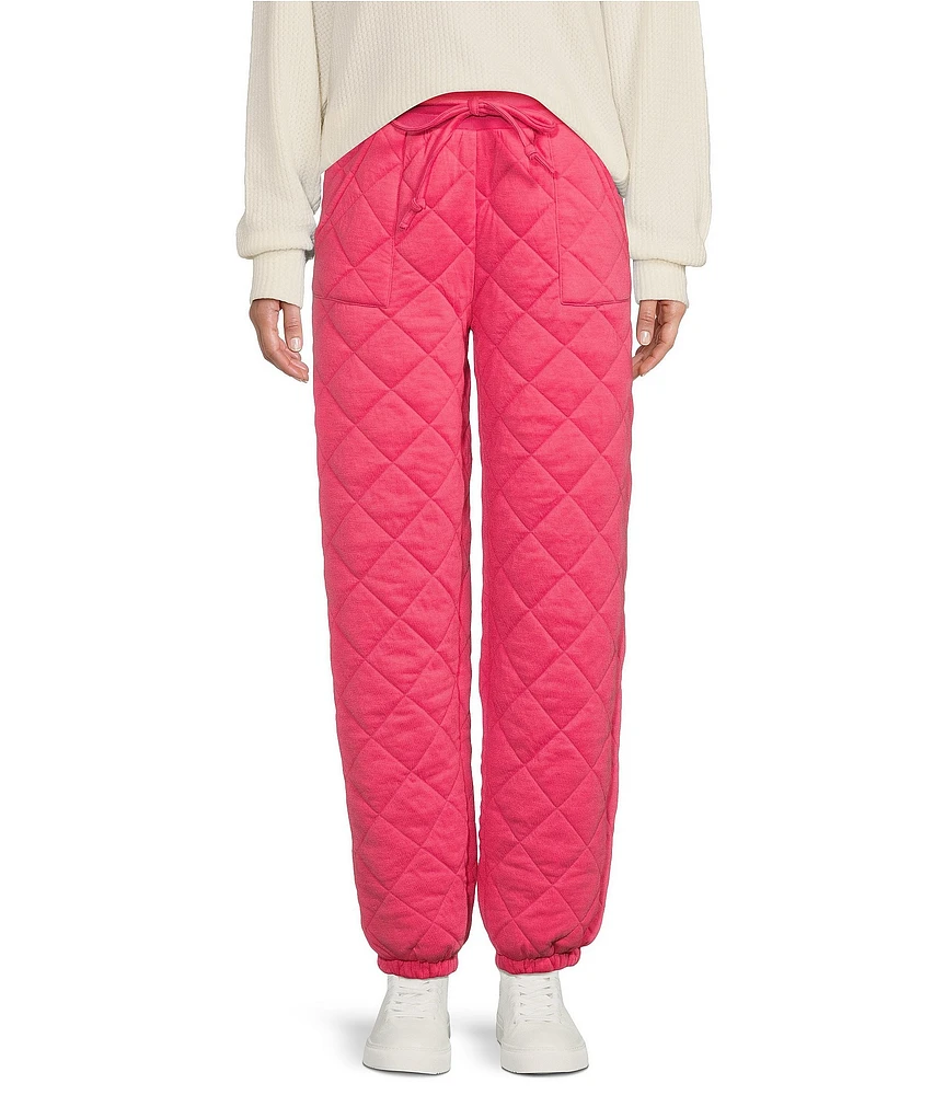 C&V Chelsea & Violet Quilted Coordinating Jogger Pants