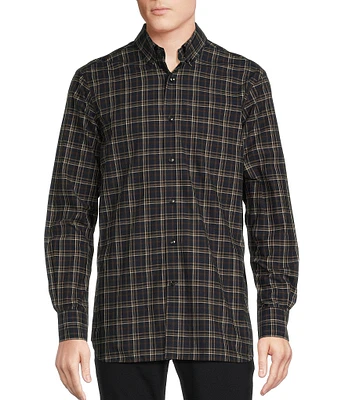 Daniel Cremieux Signature Label Medium Plaid Long Sleeve Woven Shirt