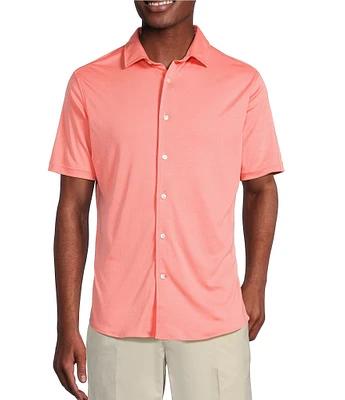 Daniel Cremieux Signature Label Solid Short Sleeve Woven Shirt