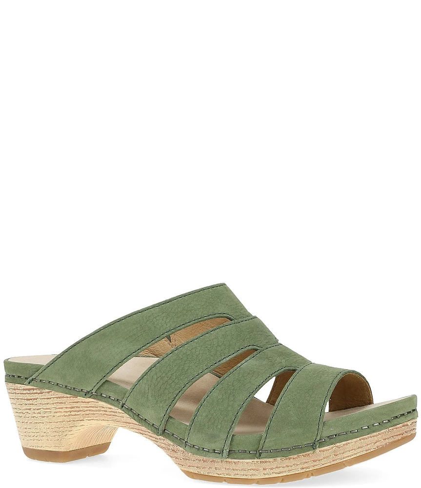Dansko Lyndi Nubuck Suede Slide Sandals
