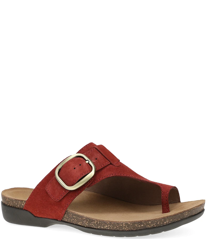 Dansko Rylee Suede Toe Loop Slide Sandals