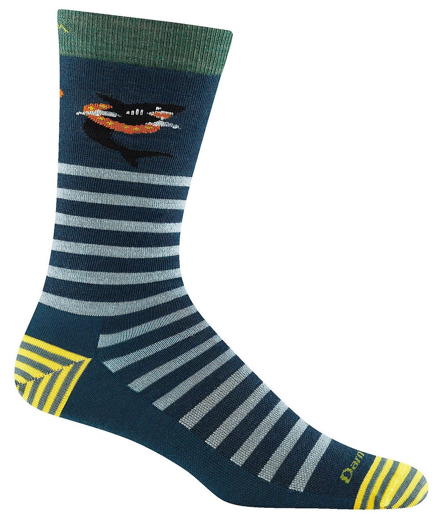 Darn Tough Animal Haus Striped Lightweight Wool Blend Crew Socks