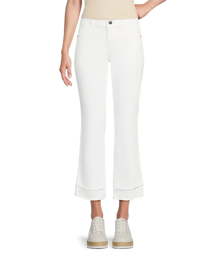 Democracy #double;Ab#double;solution® Double Layer Fray Hem Crop Kick Flare Leg Pants