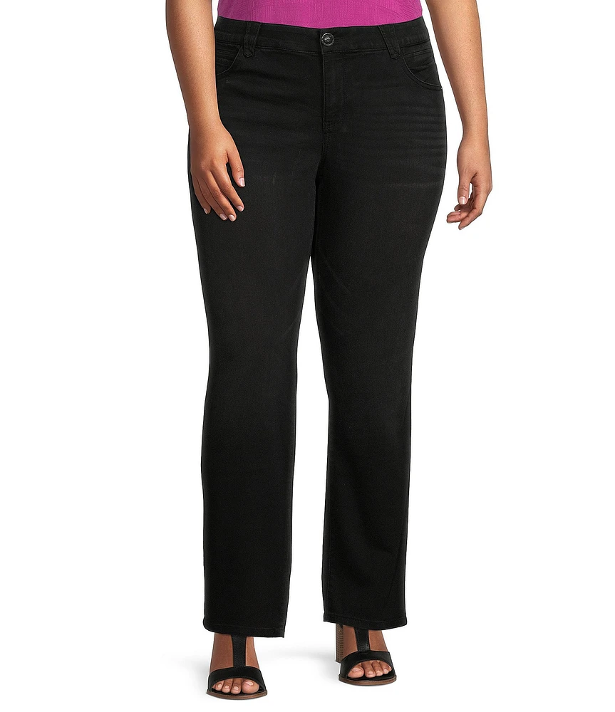 Democracy Plus Size #double;Ab#double;solution® Straight Leg 5-Pocket Jeans