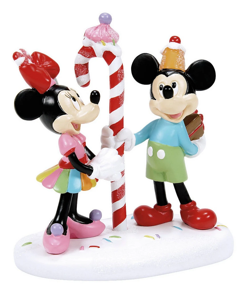 Department 56 Disney Village Mickey & Minnie Share A Treat Figurine