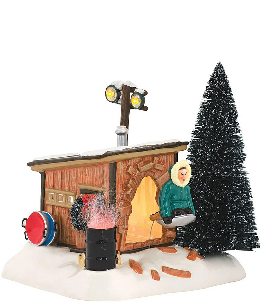 Department 56 Christmas Vacation Snow Village Griswold Sled Shack Accessory Figurine