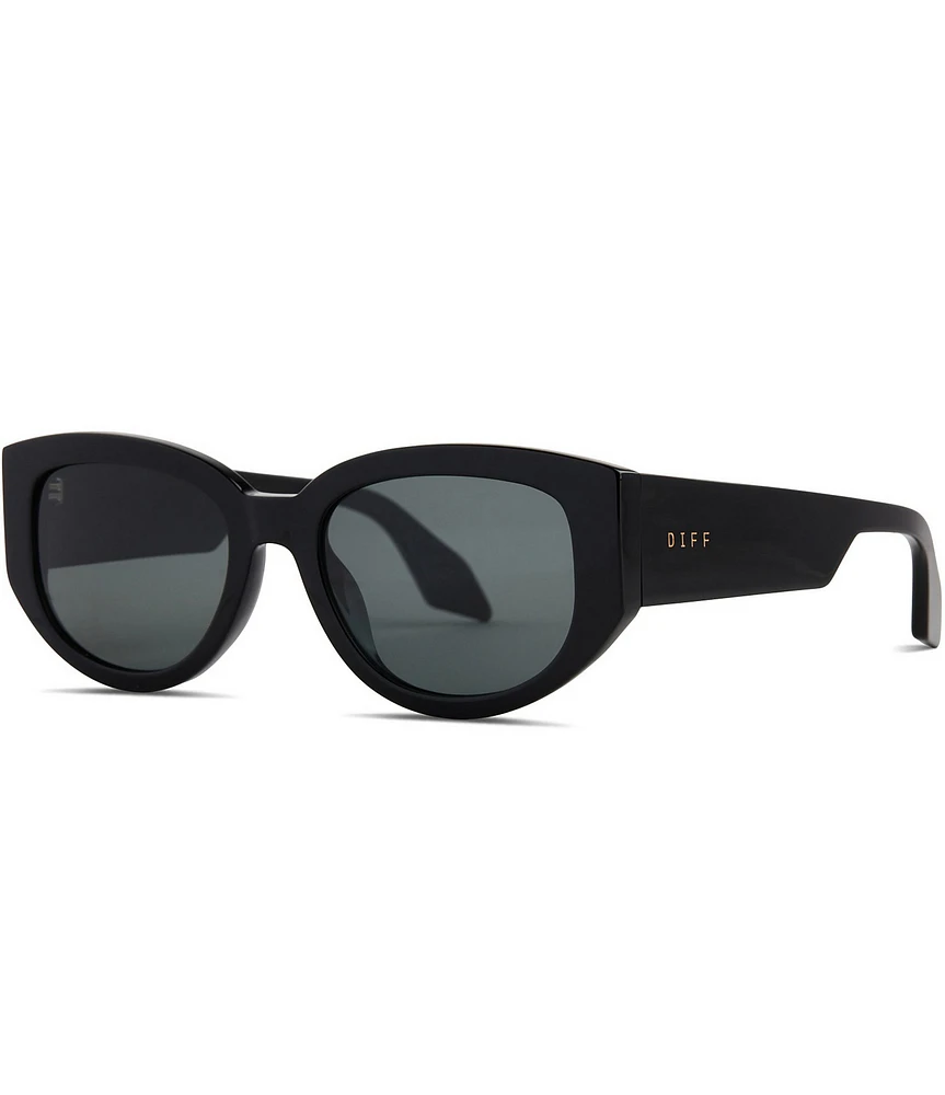DIFF Eyewear Women's Drew 54mm Round Polarized Suglasses