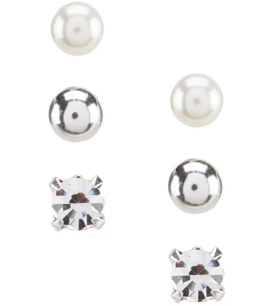Dillard's Tailored Trio Stud Sensitive Earring Set