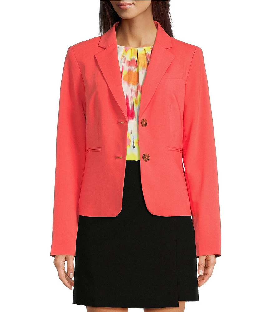 DKNY By Donna Karan Notch Lapel Two-Button Jacket