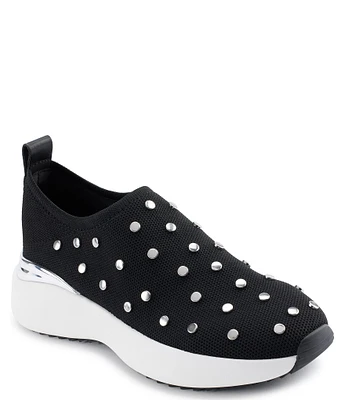 DKNY by Donna Karan Zamora Studded SlipOn Sneakers