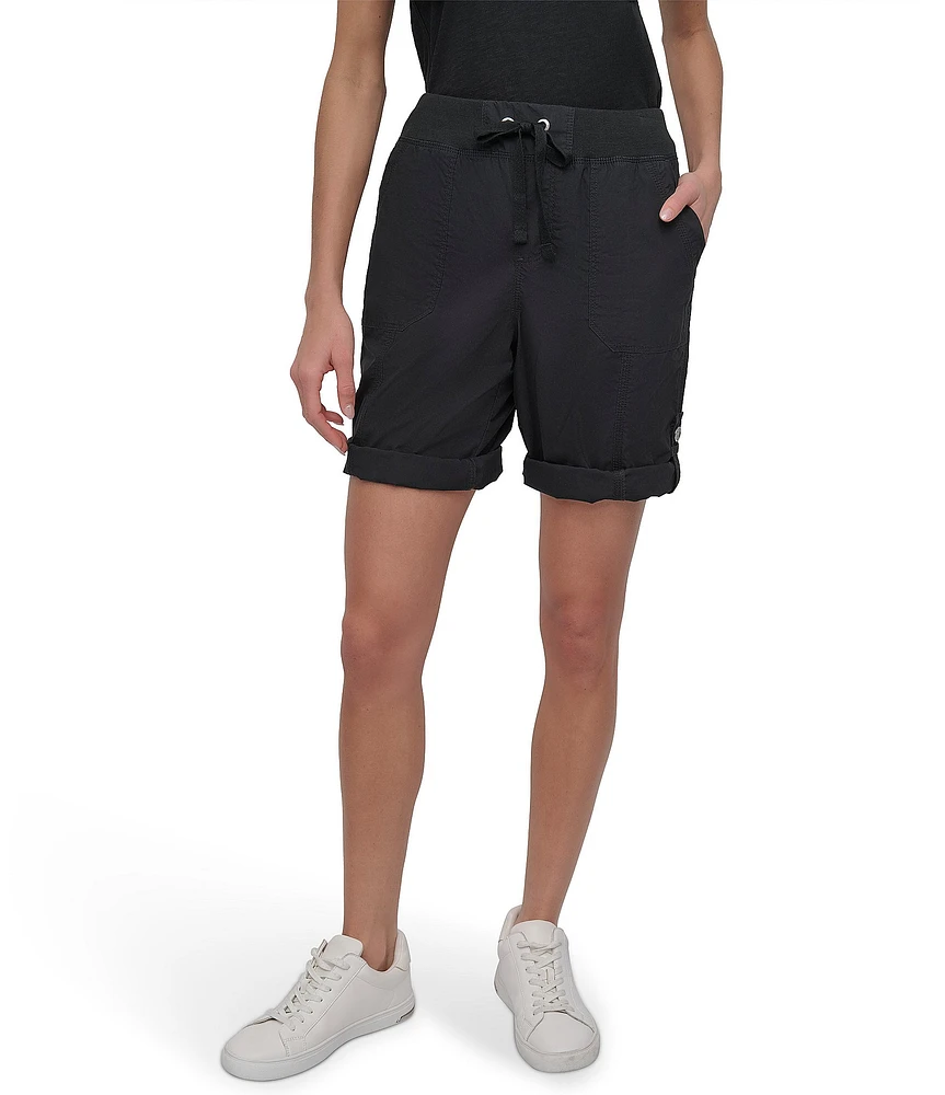 DKNY Sport by Donna Karan Smocked Waist Convertible Cargo Shorts